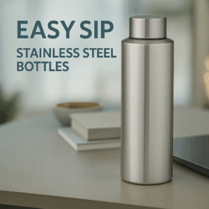 1Litre Stainless Steel Water Bottle, 1000ml Fridge Water Bottle