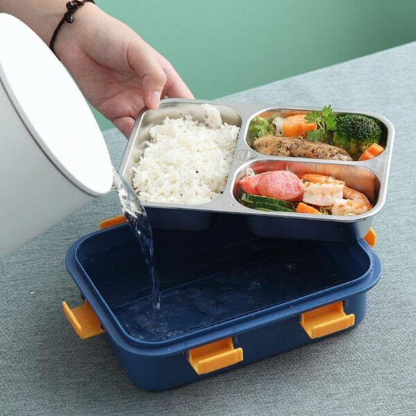Lunch Box – Stainless Steel (Blue) - Image 5