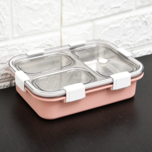 Lunch Box – Stainless Steel (Pink)
